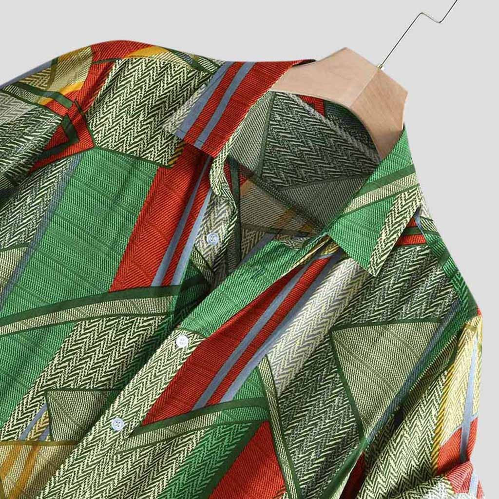 Hawaii Hip Hop Printing Shirts For Men Short Sleeve