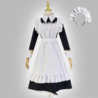 Traditional Maid Long Dress Uniform Cute Anime Style